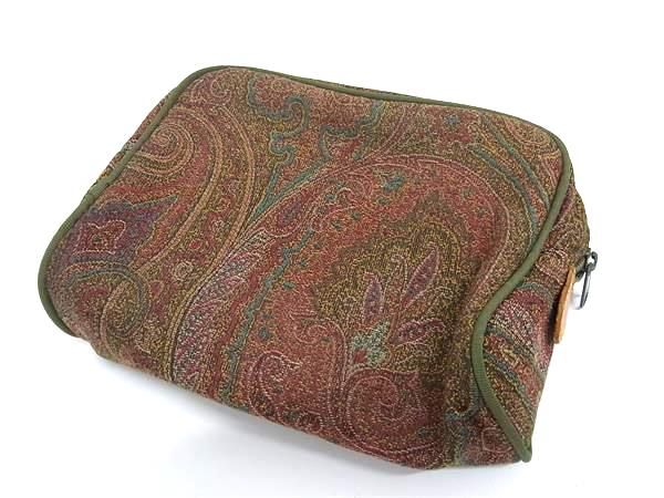 コン　ETRO ペイズリー柄ポーチ MADE IN ITALY コン ETRO ペイズリー柄ポーチ MADE IN ITALY ETRO ペイズリー柄ポーチ