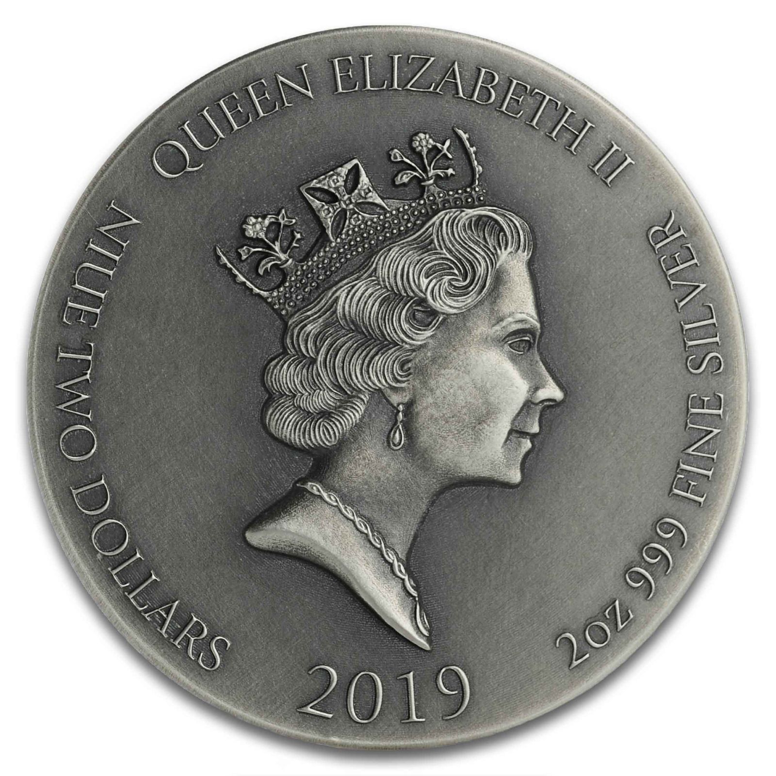 じゅんに 保証書付き] 2019年 (新品) ニウエ「聖書シリーズ・いばらの冠」純銀 2