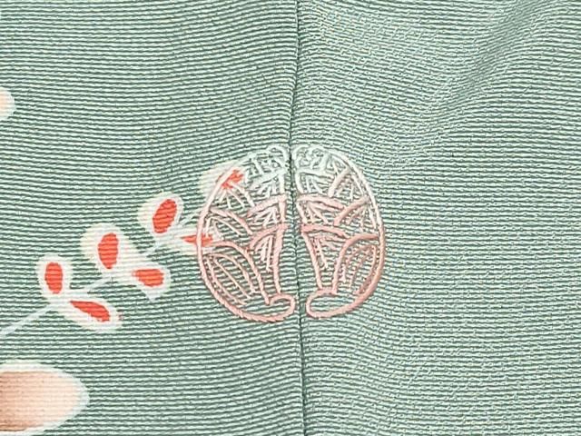 平和屋着物□極上 訪問着 友禅 作家物 花丸文 利休鼠色地 逸品