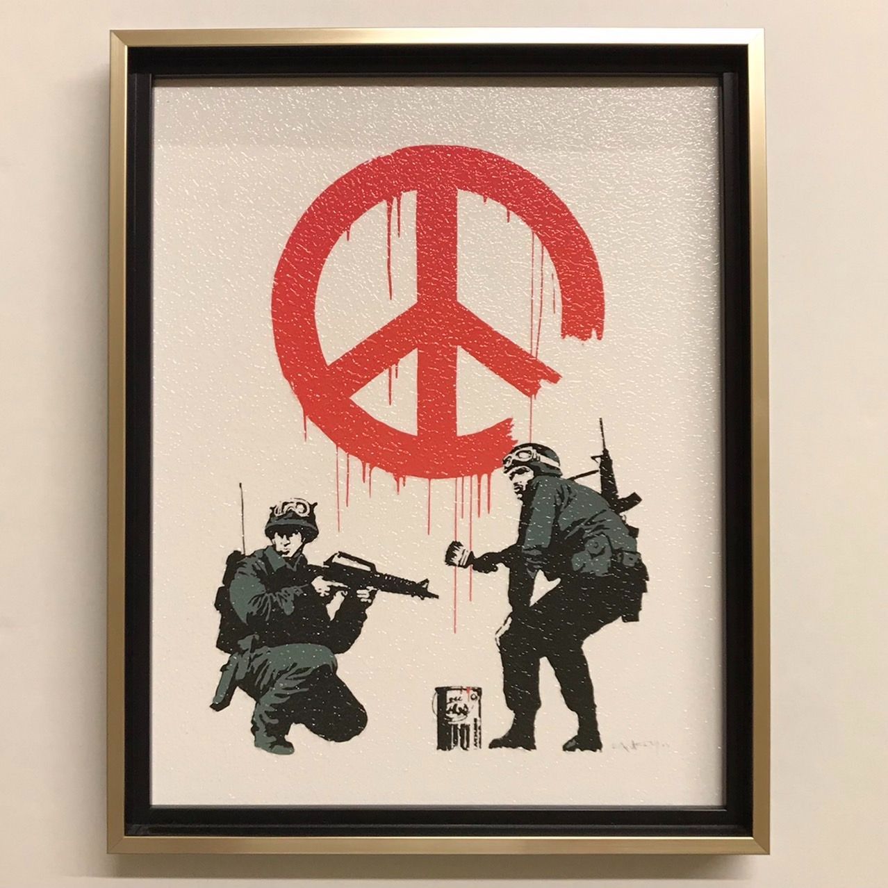 !!早い者勝ち大 !! ♥ アート 絵画 バンクシー ピースメーカー 250930-01