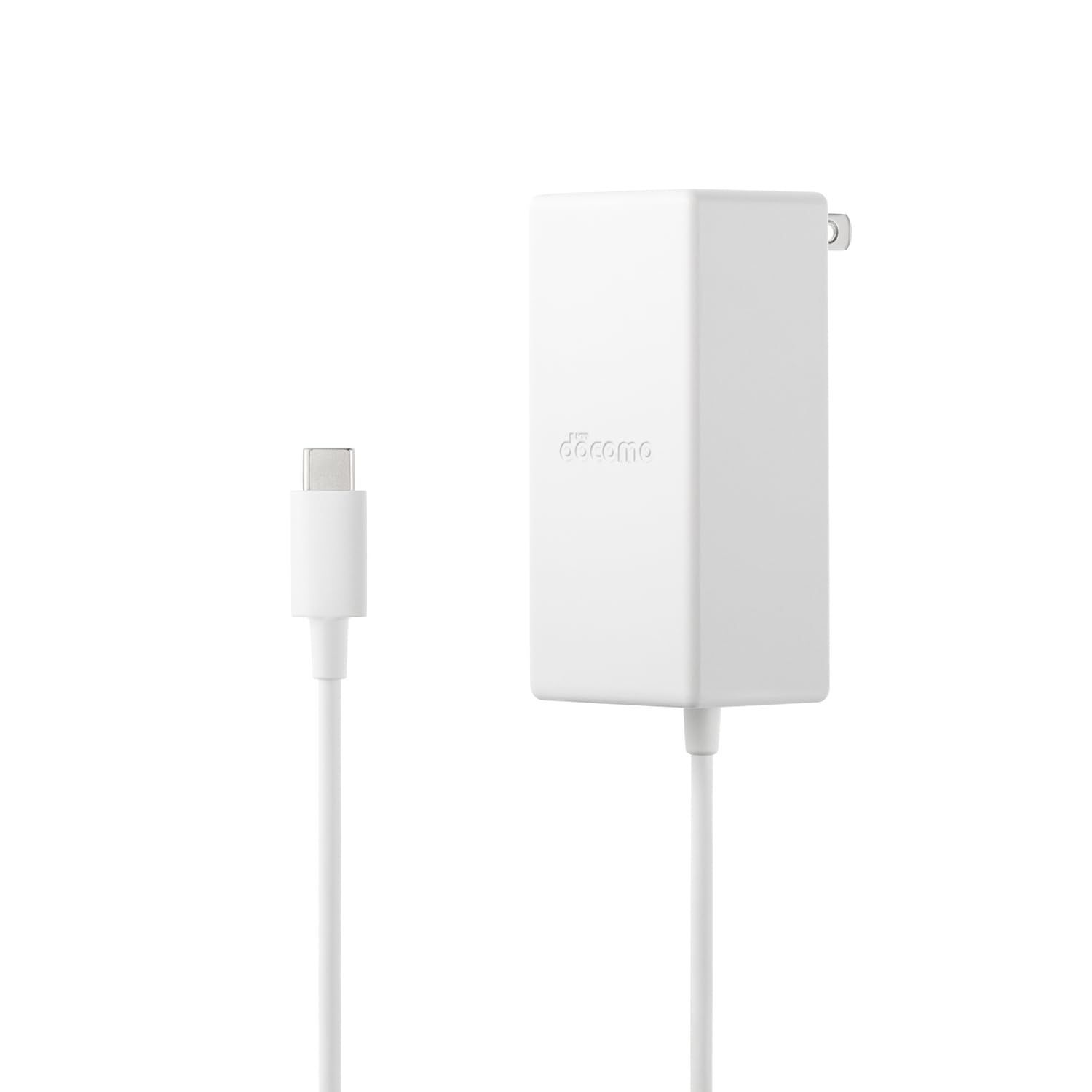Type-C 最大45W PSE認証品 急速充電 異常検知機能 充電器 ケーブル付き 08 Android 【ドコモ純正】ACアダプタ Switch