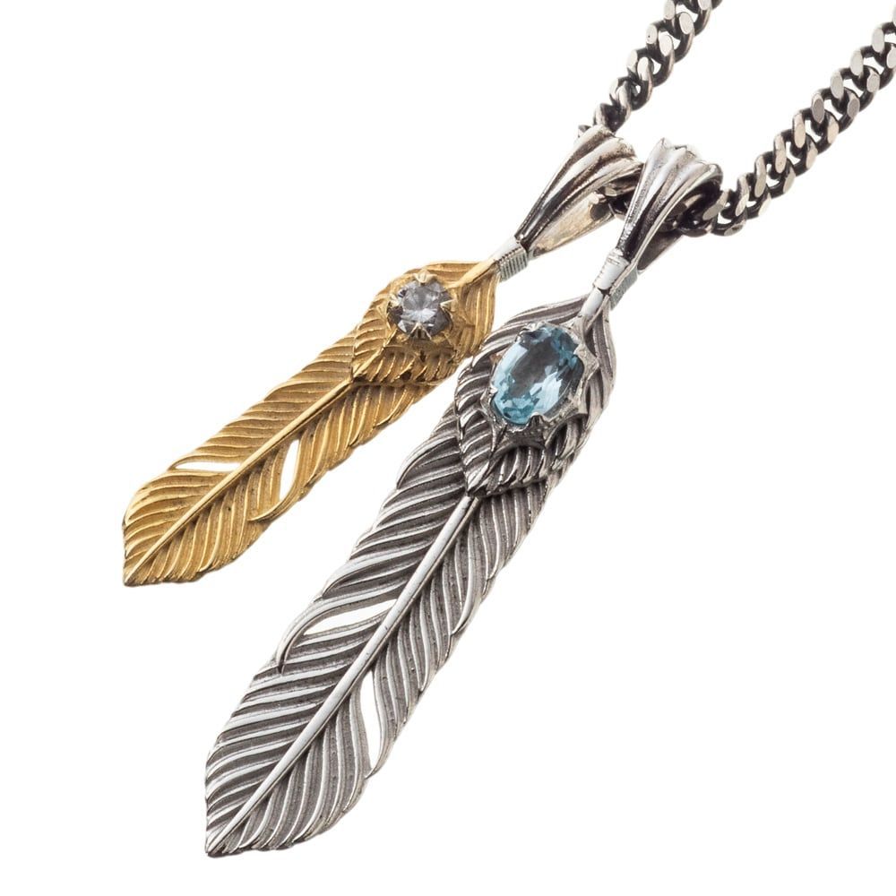 鳳凰ダブルフェザーペンダント アルテミスクラシック シルバーアクセサリー ジュエリーブランド