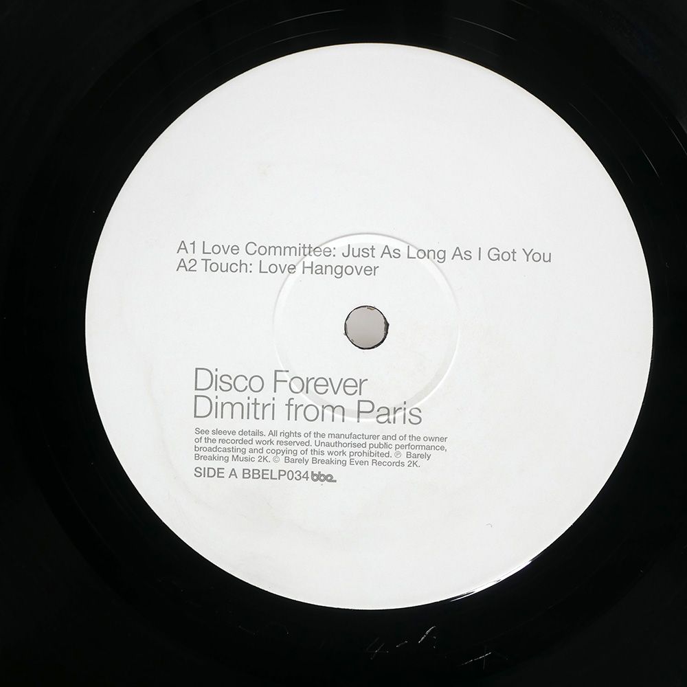 UK盤 DIMITRI FROM PARIS/DISCO FOREVER (THE SOUND OF