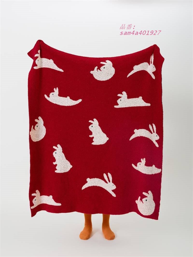 キャラクター うさぎのブランケットニットブランケット昼寝オフィスソファカジュアルブランケットマフラー am4a401927 MARWIL-DEMENAGEMENTS_CH