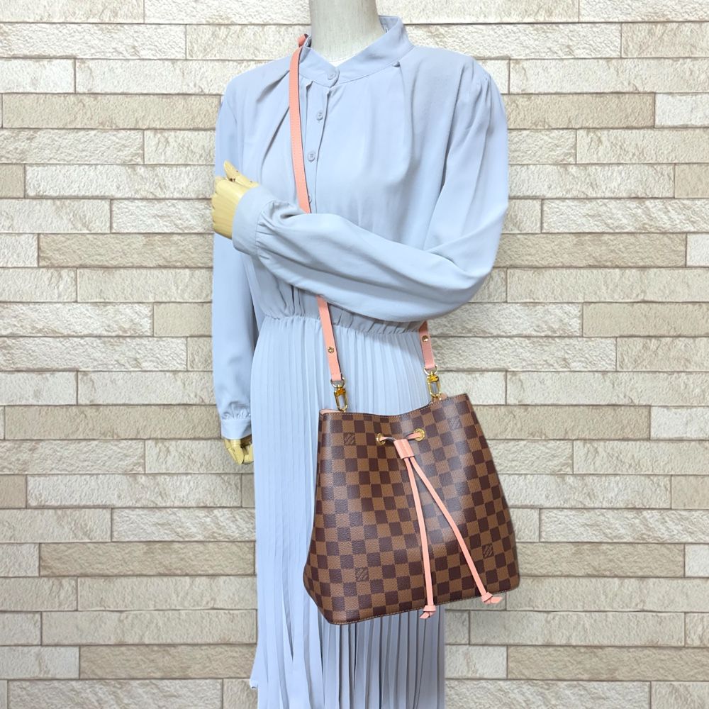 ルイヴィトン ネオノエ ダミエ ショルダーバッグ ダミエキャンバス N40198 ブラウン レディース LOUIS VUITTON  中古 LOUIS VUITTON】ルイヴィトン『ダミエ ネオノエ』N40198 レディース