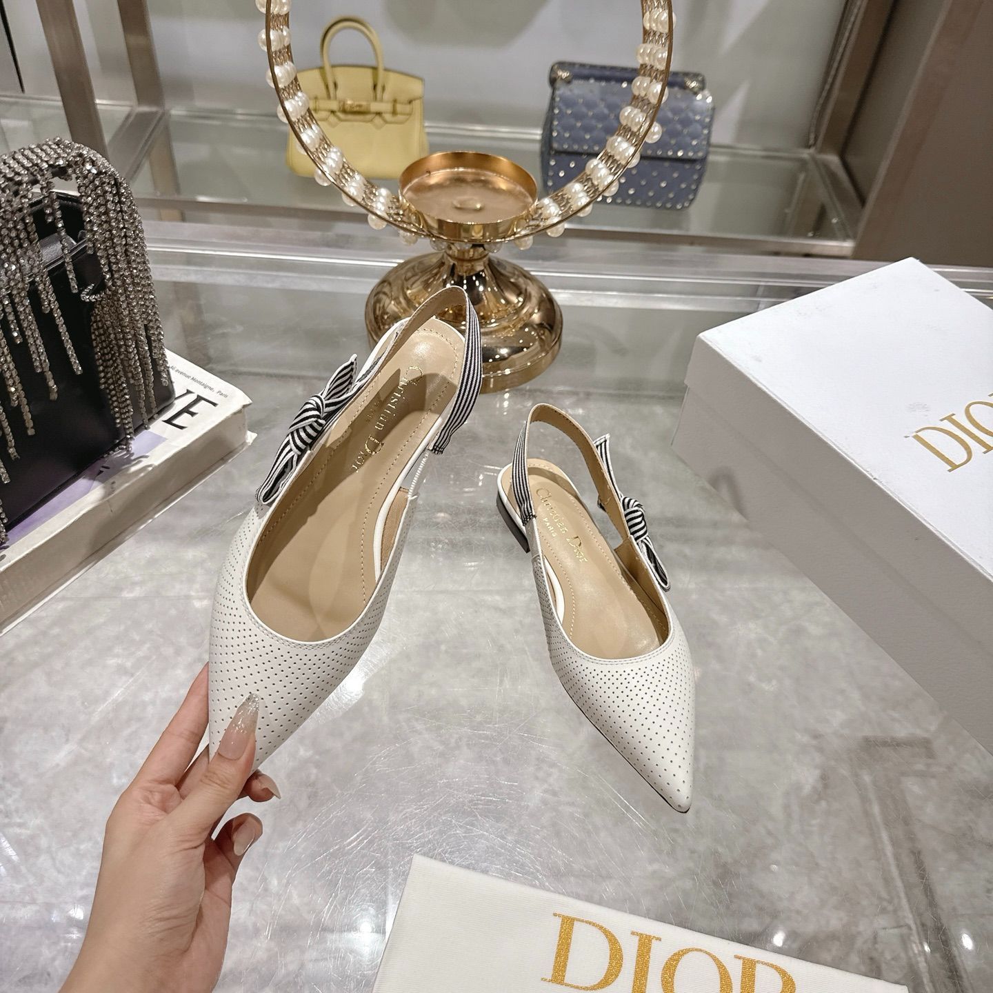 Dior ブラウン ハイヒールサンダル ディオール/クリスチャンディオール/サンダル/ライトブラウン