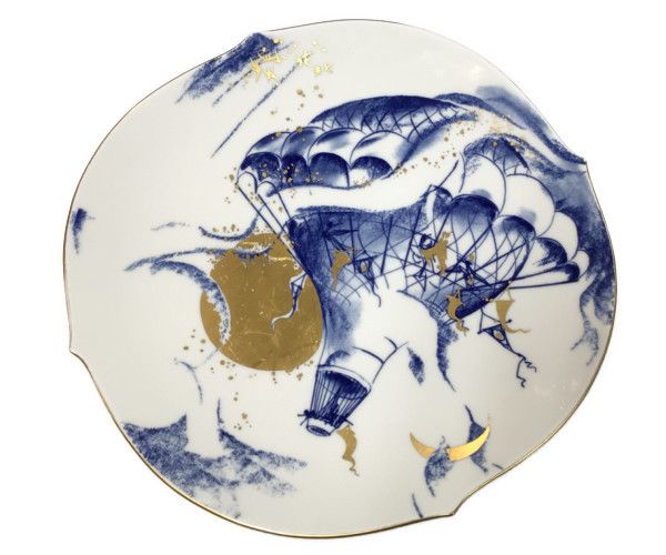 MEISSEN マイセン イヤープレート 1998 熱気球モンゴルフィエール