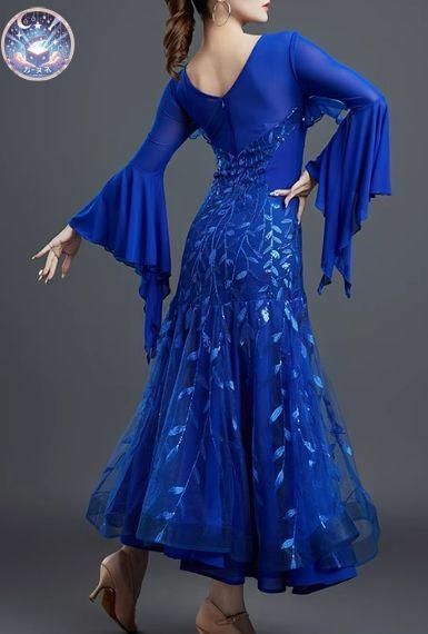 開封のみ ♥ 社交ダンスドレス ラテンドレス 刺繍 競技 デモ用 ルンバ オーダーメイド 鮮やかさが溢れる