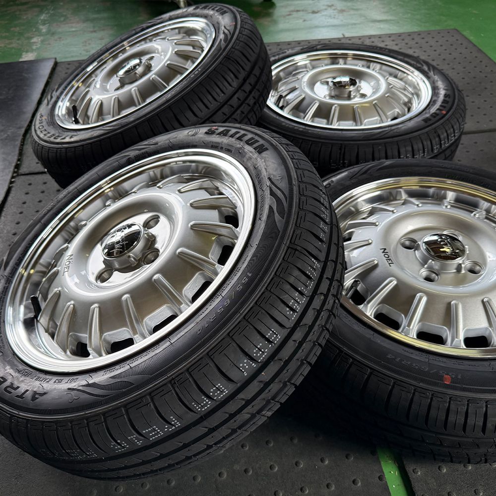 車種 エヴリィ ハイゼット N VAN アトレー SAILUN ECO 155 65 R 14 165 55 14インチ タイヤホイール 4本セット Bounty ノエル 軽自動車用