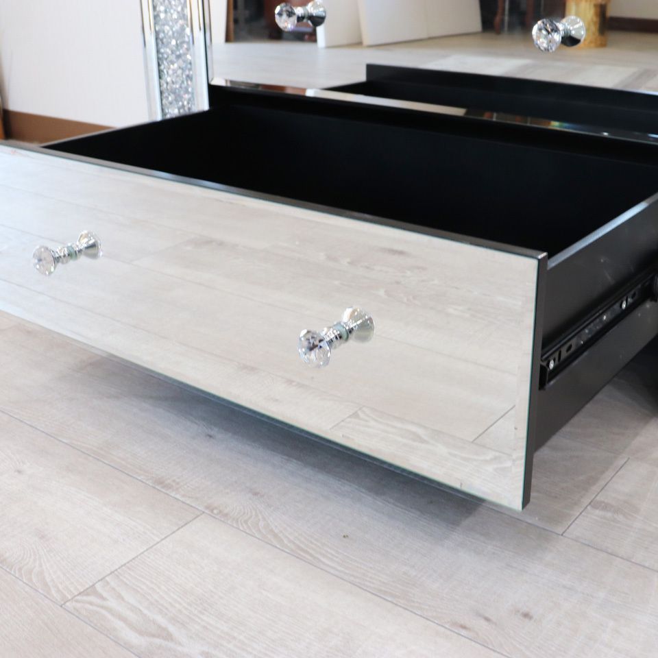 ミラー家具 3段チェスト 90cm ディスプレイスタンド ライン