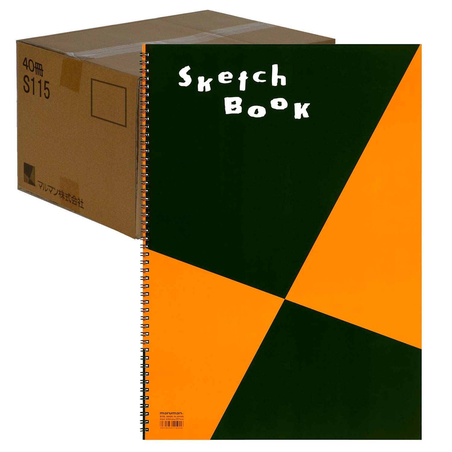 新着商品 図案シリーズ 画用紙 A3 並口 スケッチブック 24枚 S115X40 マルマン 40冊入