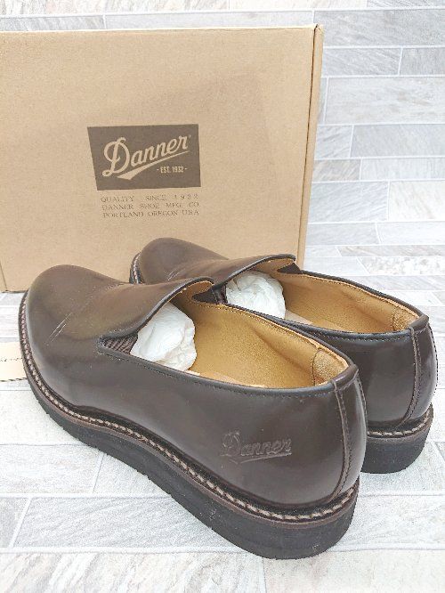 ■ ◎ Danner ダナー SPORRI SLIP D-214308 ローファー シューズ サイズ9 1/2 ブラウン メンズ P  【1407260030454】