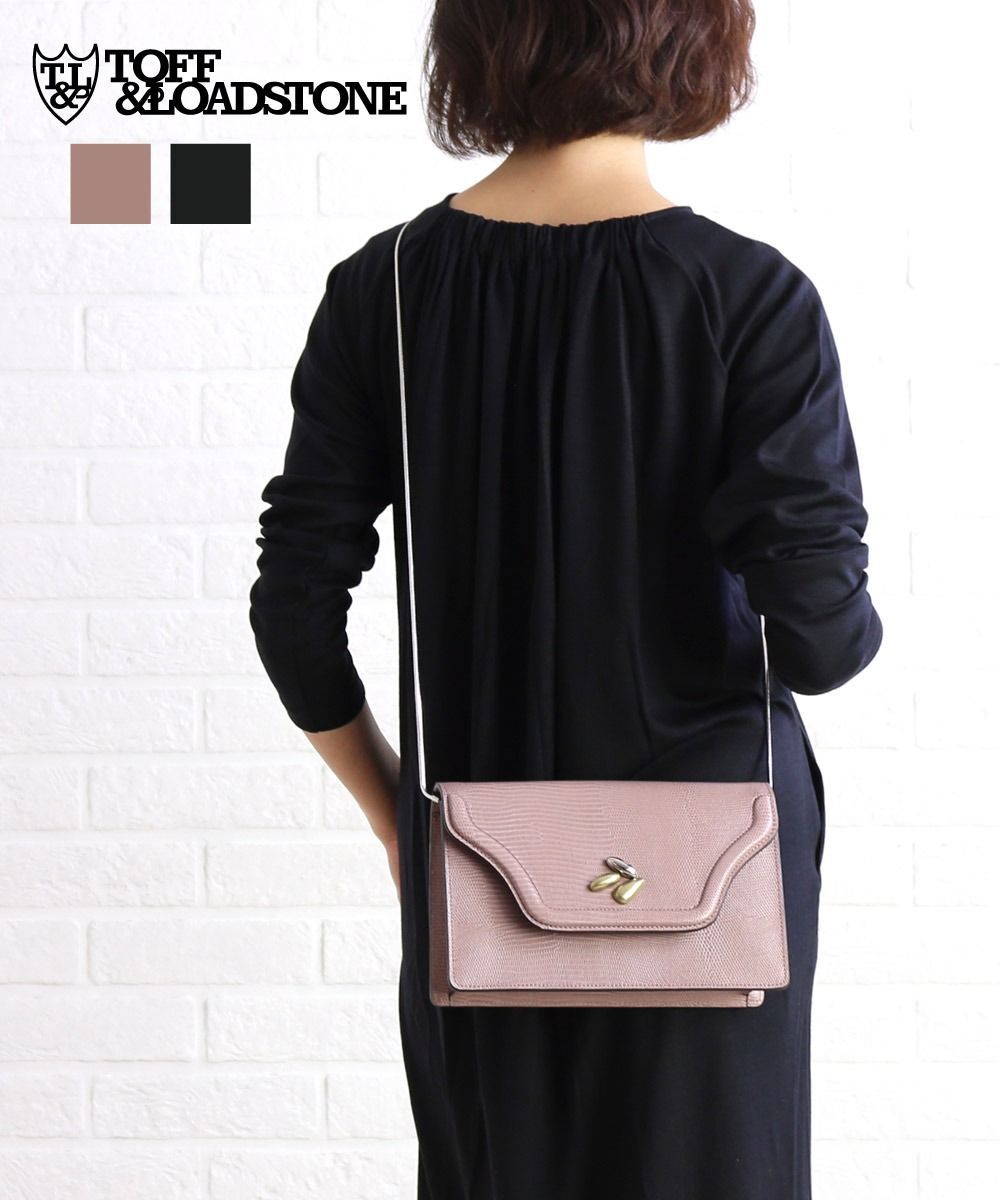 【極美品】TOFF&LOADSTONE ミニヨンリザード ショルダーバッグ TOFF&LOADSTONE ショルダーバッグ リザード型押し 【公式通販】