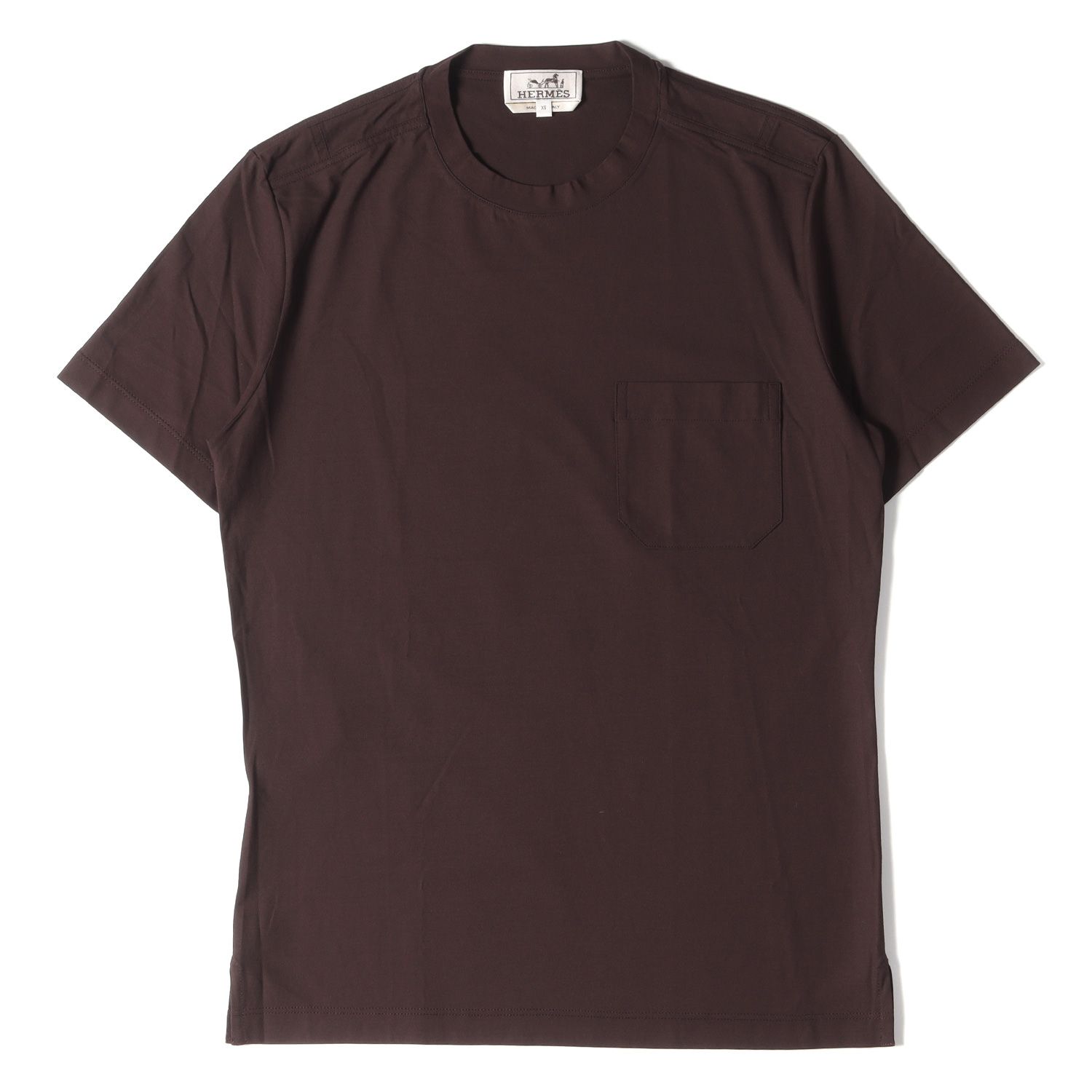 【HERMES】イタリア製 A POCHE T-SHIRTポケット付半袖Tシャツ