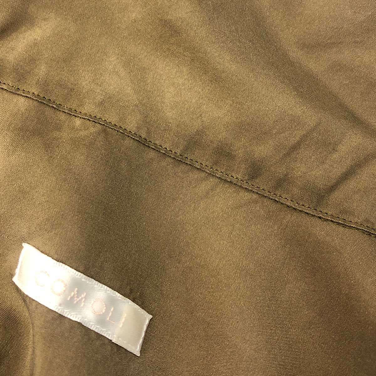 COMOLI コモリ シルクスキッパーシャツ K01-02014 ブラウン系 1 COMOLI コモリ 17SS シルクスキッパーシャツ K01-02014 ブラウン