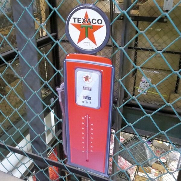 テキサコ 温度計 エンボスメタルサイン TEXACO アメリカン雑貨