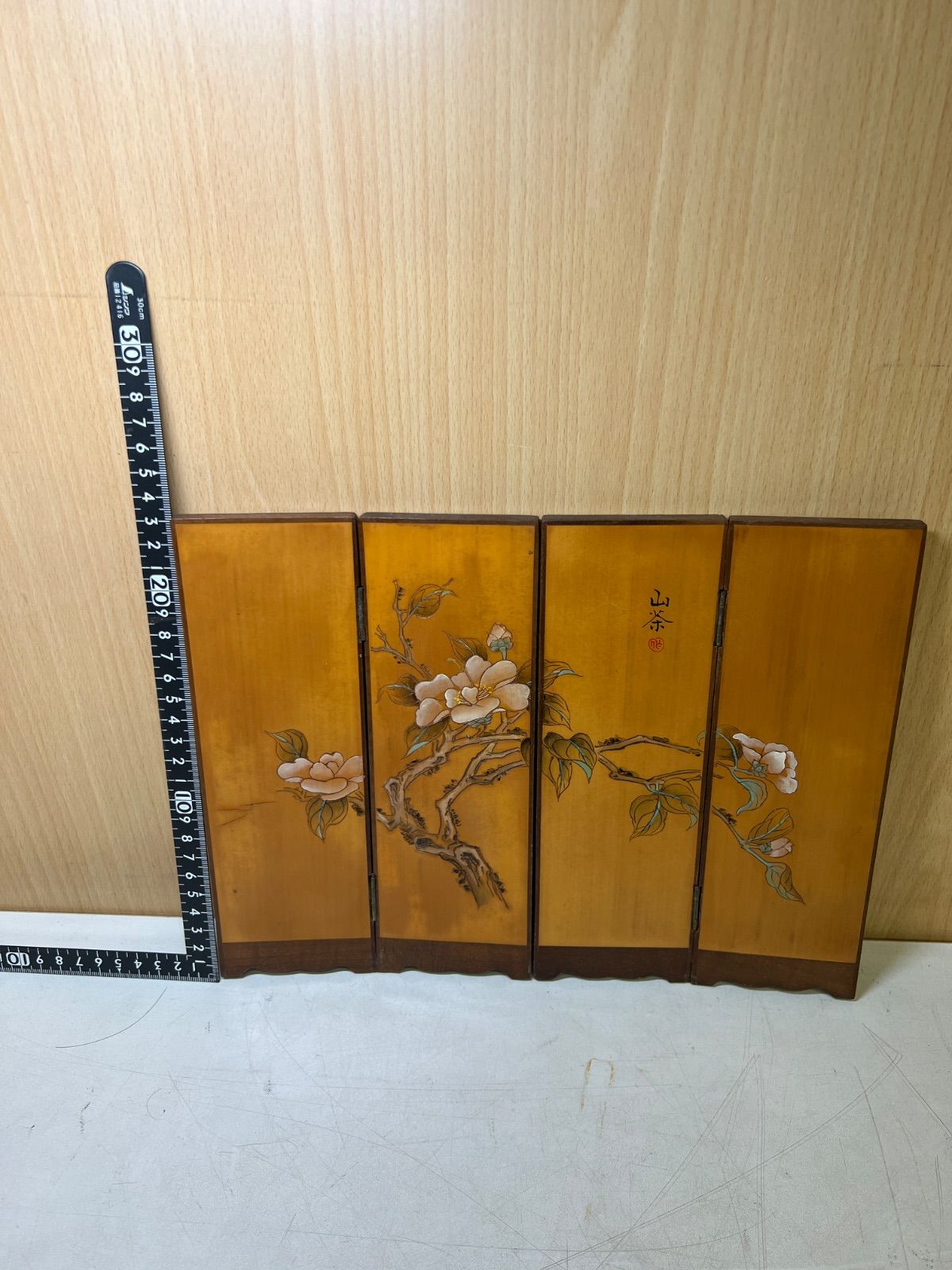 陶板画 富春山居図 応接間 茶室 書斎 壁面 装飾品 現代工芸品 美術品 置物 重要無形文化財 人間国宝 十三代 酒井田柿右衛門 錦菊鳳凰文