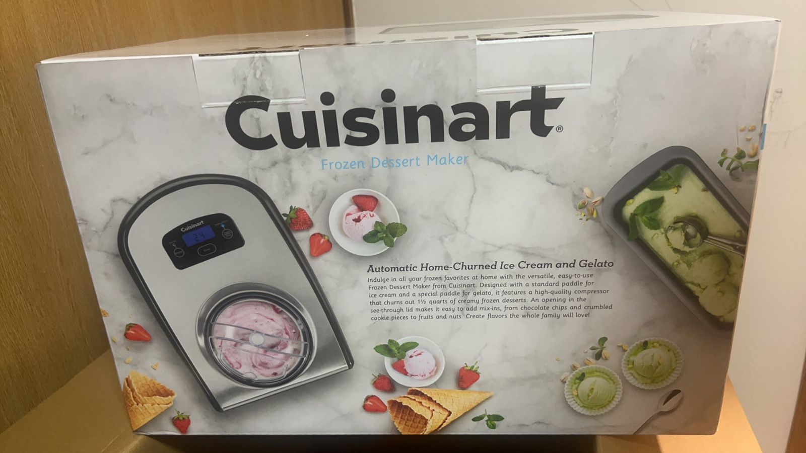 クイジナート ジェラート＆アイスクリームメーカー コンプレッサー内臓