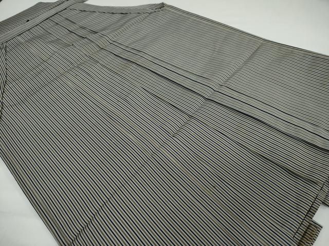 平和屋着物●男性 馬乗り袴 縞 正絹 DAAY5251ud