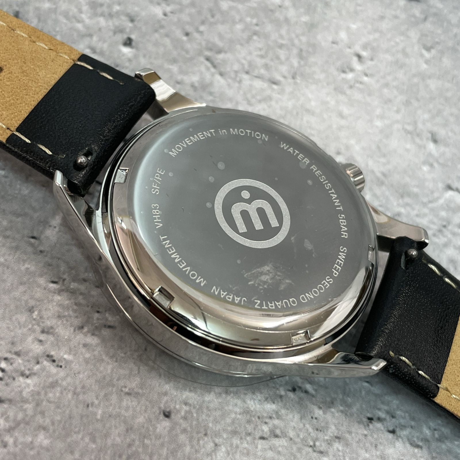 TICTAC メンズ腕時計 MIM-CR03-SS/GD アナログ レザーベルト ブラック 