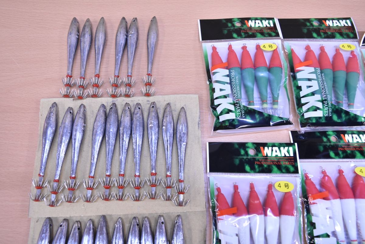 ヨーヅリ スッテ大量セット 鉛トンボ 20号 46本 浮スッテ 3号～4号 23点 ピンク グリーン WAKI YO-ZURI