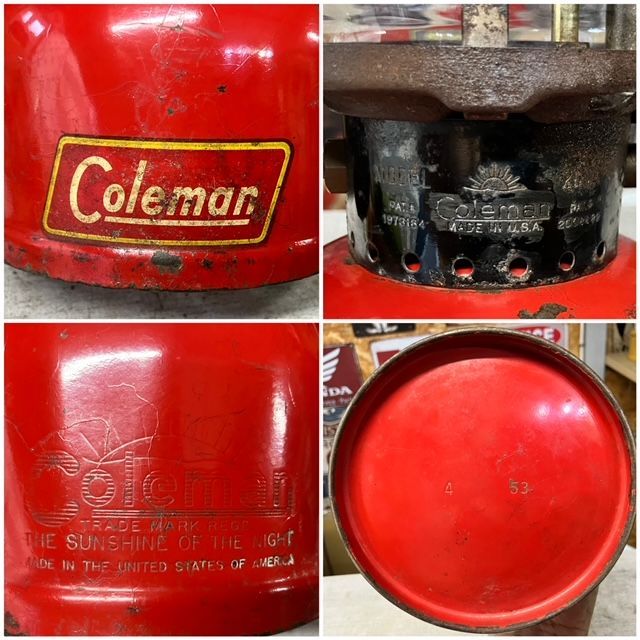 Coleman コールマン ランタン 1953年4月 200A ブラックバンド 後期 サンシャイングローブ 整備済み - メルカリ