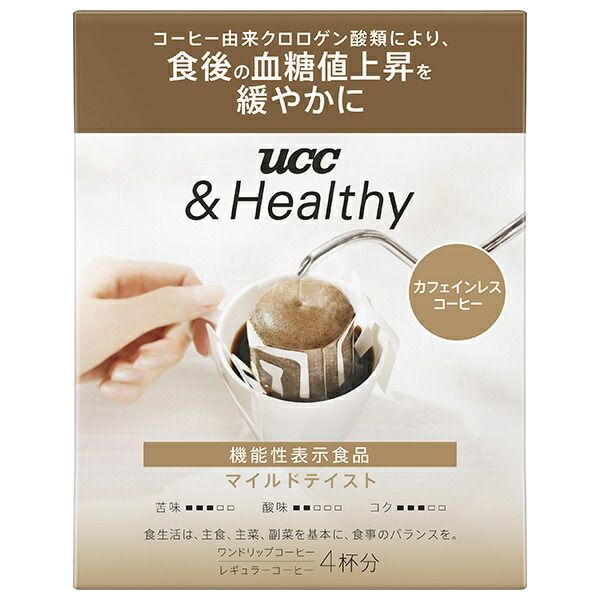 UCC -Healthy マイルドテイスト ワンドリップコーヒー 12g×4P ×12袋入× 2ケース ｜ 嗜好品 コーヒー類 ドリップコーヒー
