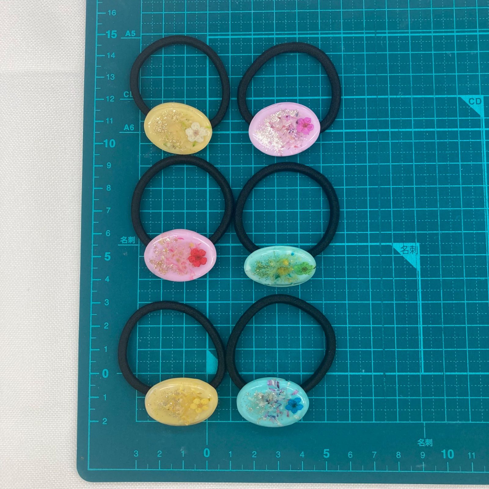 ⑪❤2点セット❤レジン ヘアゴム ブローチ