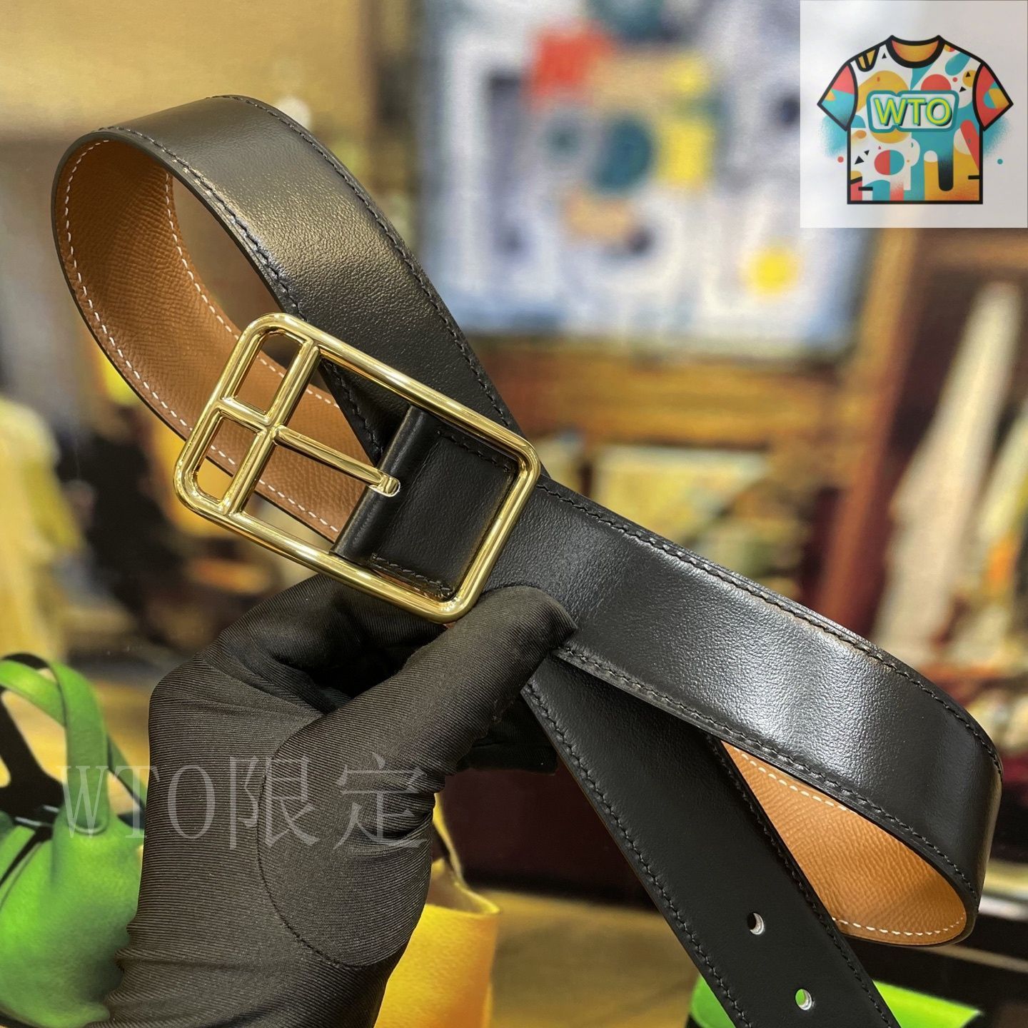 今日WTO】Herm?s Dual Original Leather Belt（エルメス