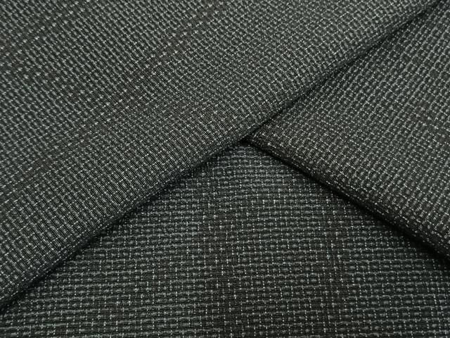 平和屋着物▽本塩沢 単衣 110亀甲 亀甲文様 正絹 逸品 AAAZ1632fy