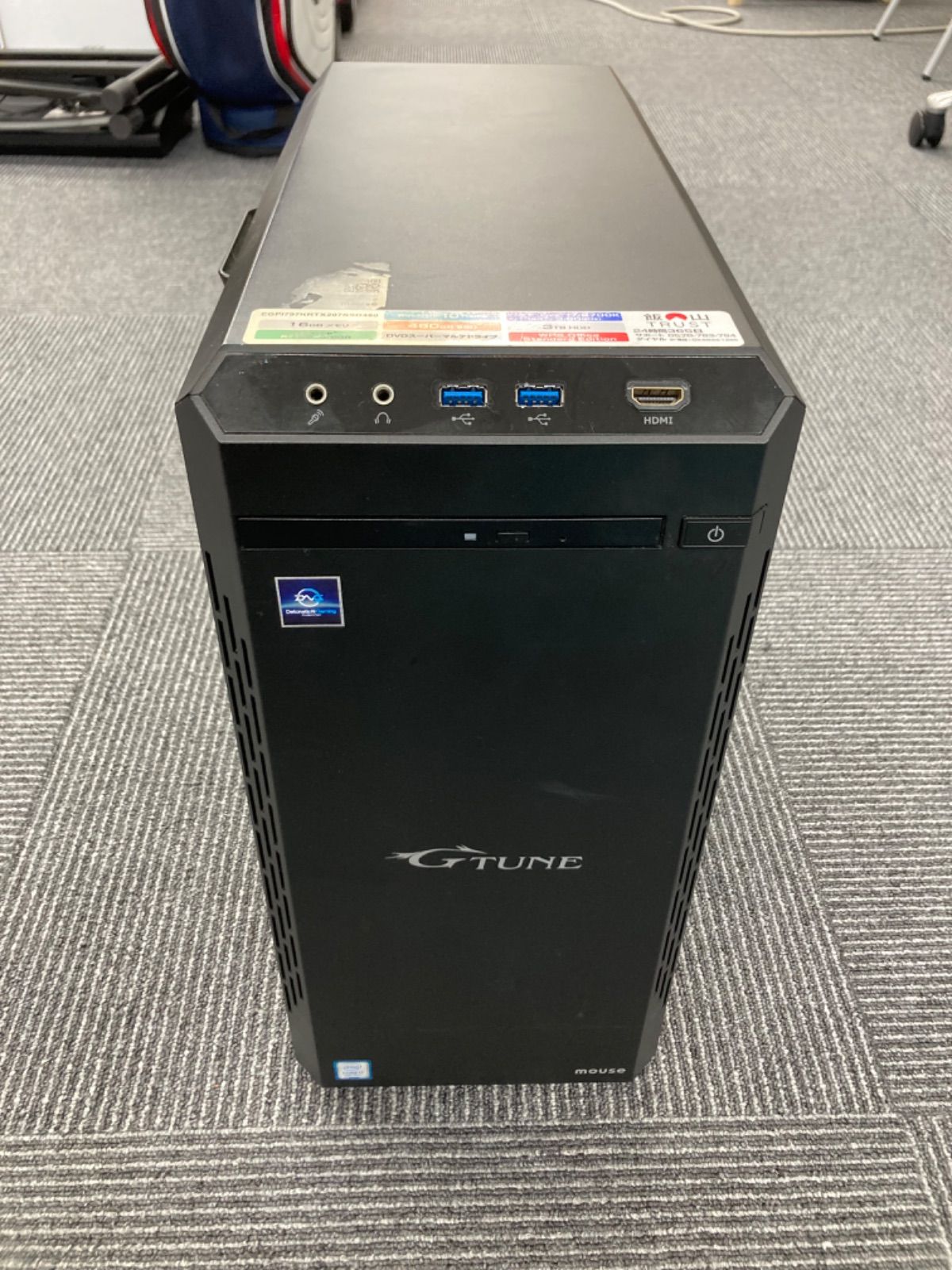 ％通電確認済み、動作未確認　ゲーミングPC GTUNE EGPI797KRTX207 ブラック【パソコン】【3】
