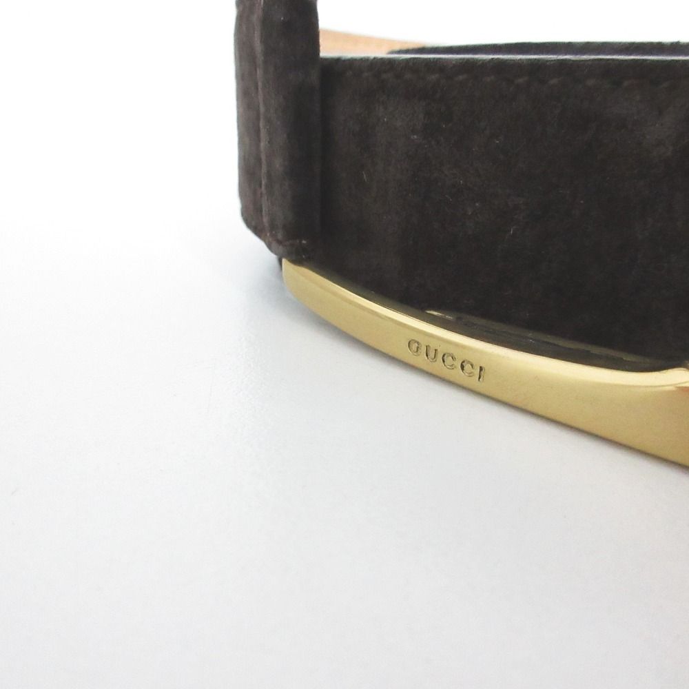 良品 GUCCI グッチ スエード レザー リングベルト 75/30 036-1192-1305