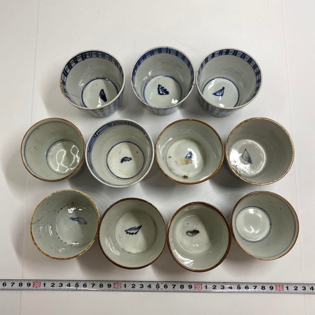 古伊万里 染付蕎麦猪口23客 東Y6-1204② - メルカリ