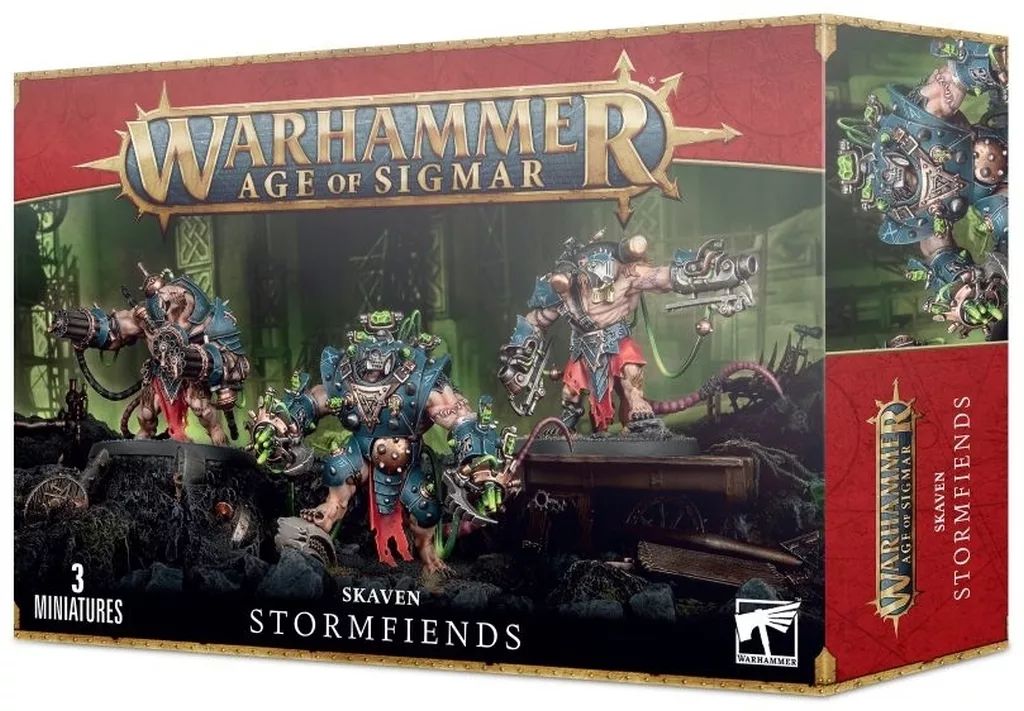 ミニチュアゲーム スケイヴン ストームフィーンド ウォーハンマー エイジ オヴ シグマー Skaven Storm Fiends 90-17