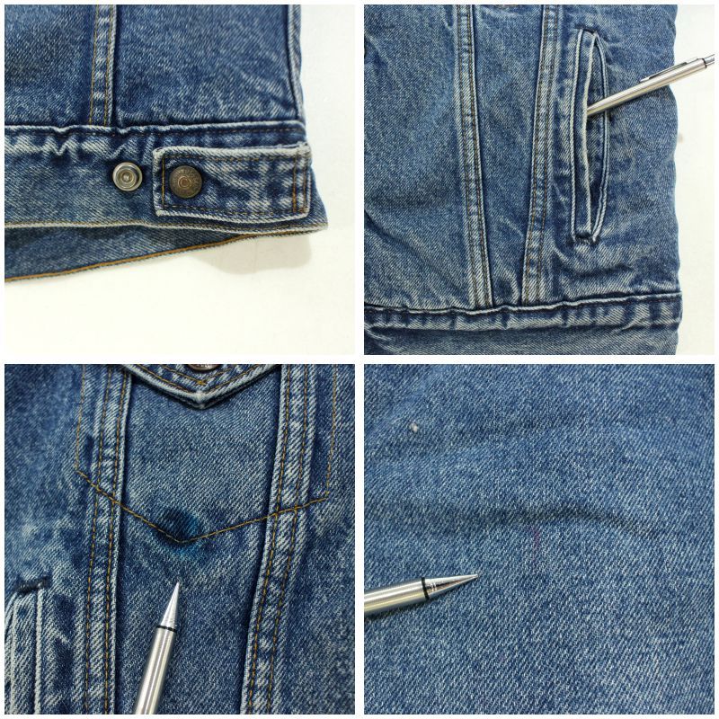 80s USA製 vintage Levi's 襟・裏地ボア デニムジャケット メンズ 表記