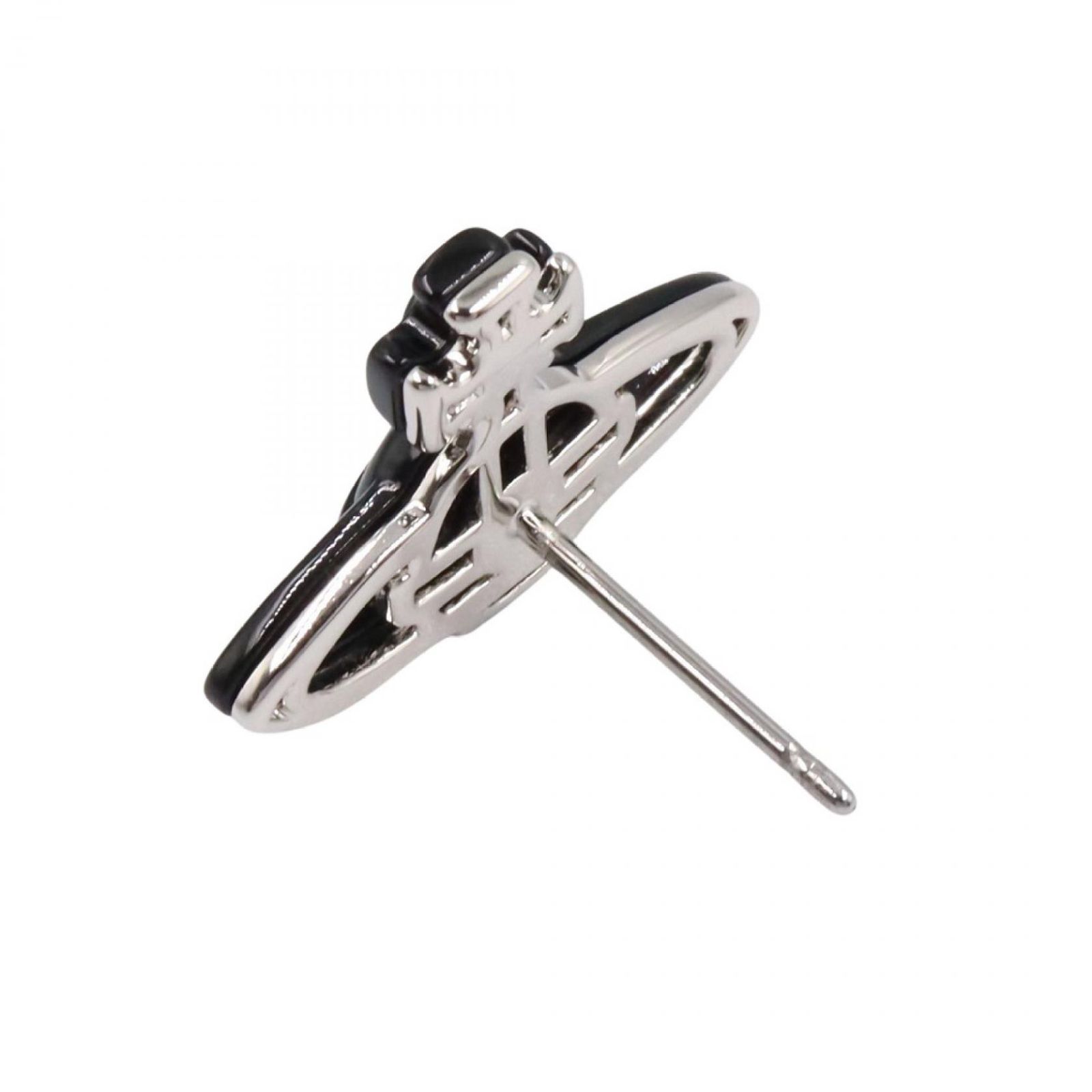 ヴィヴィアンウエストウッド Vivienne Westwood ピアス 片耳用 ピアス 6201004602S010 ブラック シルバー その他 片耳用 ピアス ユニセックス FORTGASGNV_COM_BR