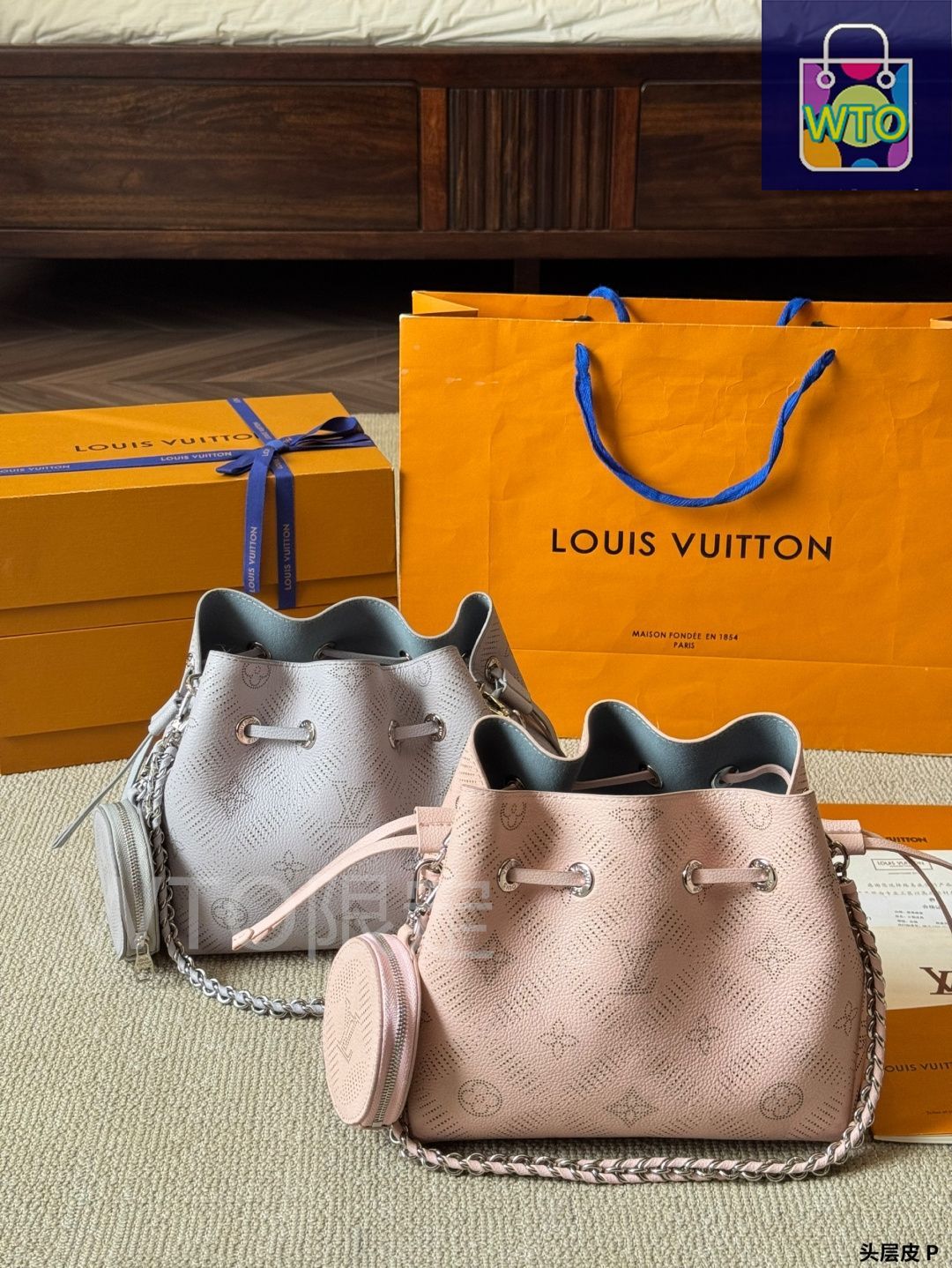 ルイヴィトン BELLA バケットバッグ カーフスキン 今日特価】Louis Vuitton High Version Bella Bucket Bag / ルイ