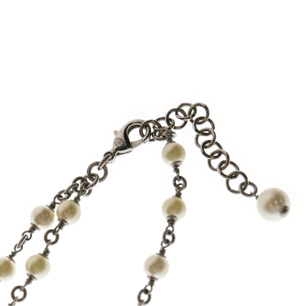 CHANEL (シャネル) 20SS ココマーク ラインストーン パール 2連 ロング  