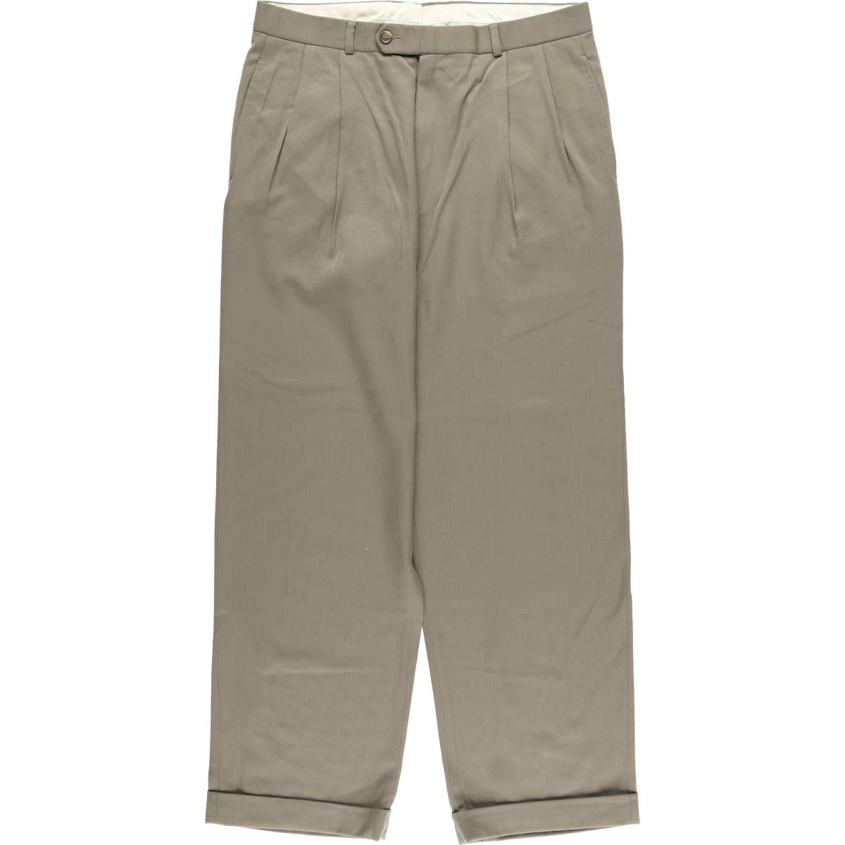 古着 ブルックスブラザーズ Brooks Brothers ESTABLISHED 1818 ツータック ウールパンツ スラックス カナダ製 メンズw33相当|eaa570615