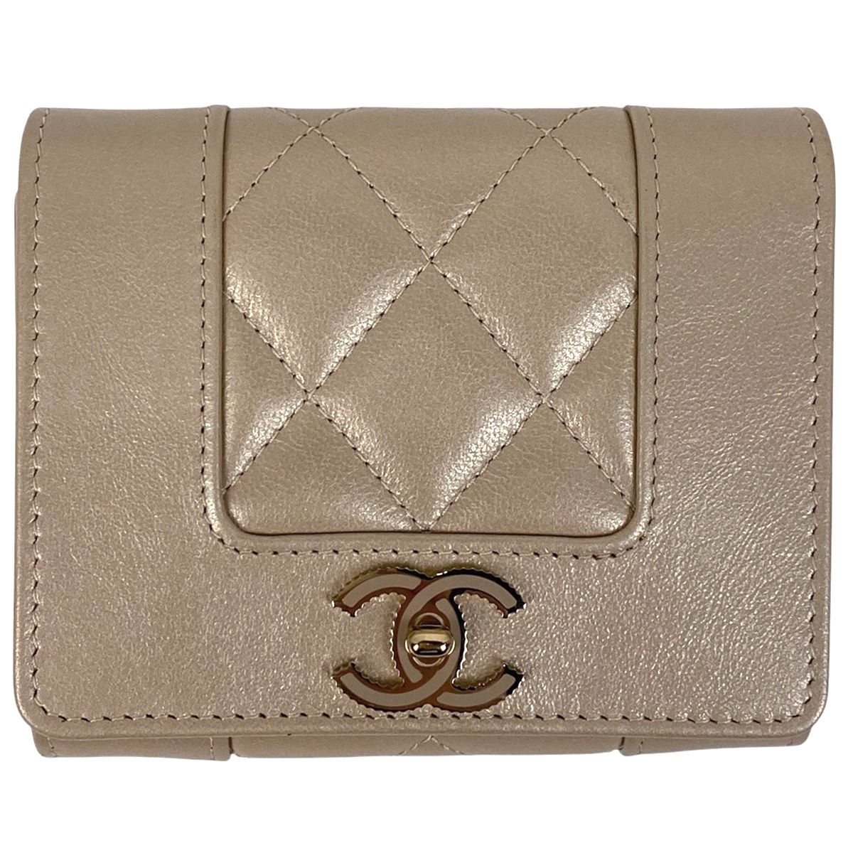 CHANEL シャネル　レザー手袋　ココマーク　ベージュ CHANEL - 美品 CHANEL シャネル ココマーク 30インチ/75cm