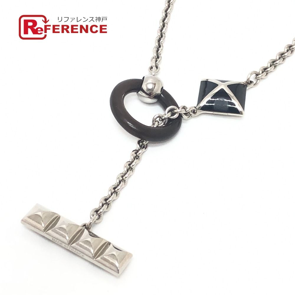 HERMES エルメス ネックレス メドールXO コリエドシアン メタル