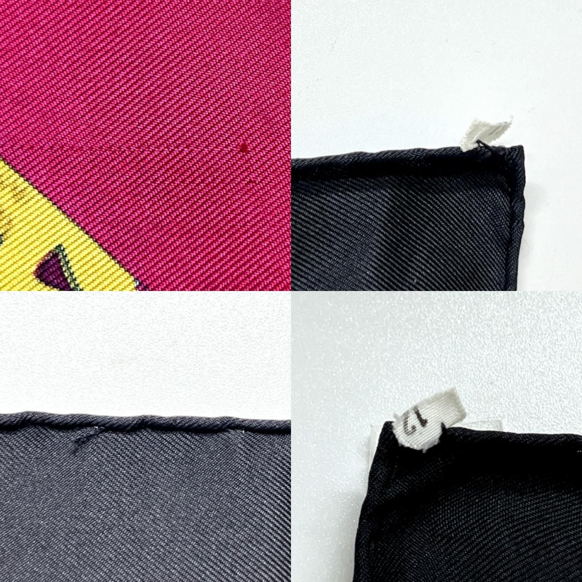 HERMES エルメス スカーフ カレ90 LES MUSEROLLES 鼻革 シルク