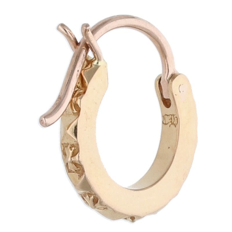 クロムハーツ 22K HOOP TFP TINY/タイニーフープ ゴールドピアス