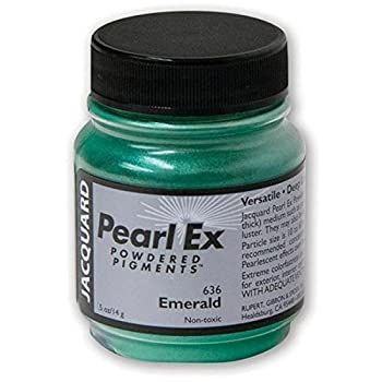 【中古】(非常に良い)Jacquard Pearl Ex Powdered Pigments 14g-Emerald (並行輸入品)