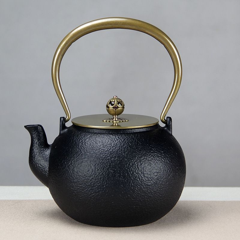 1200ml 鉄瓶 鋳鉄ケトル 直火可 南部鉄器 やかん 鉄分補給 鉄器 鋳物 茶道道具 茶こし付き
