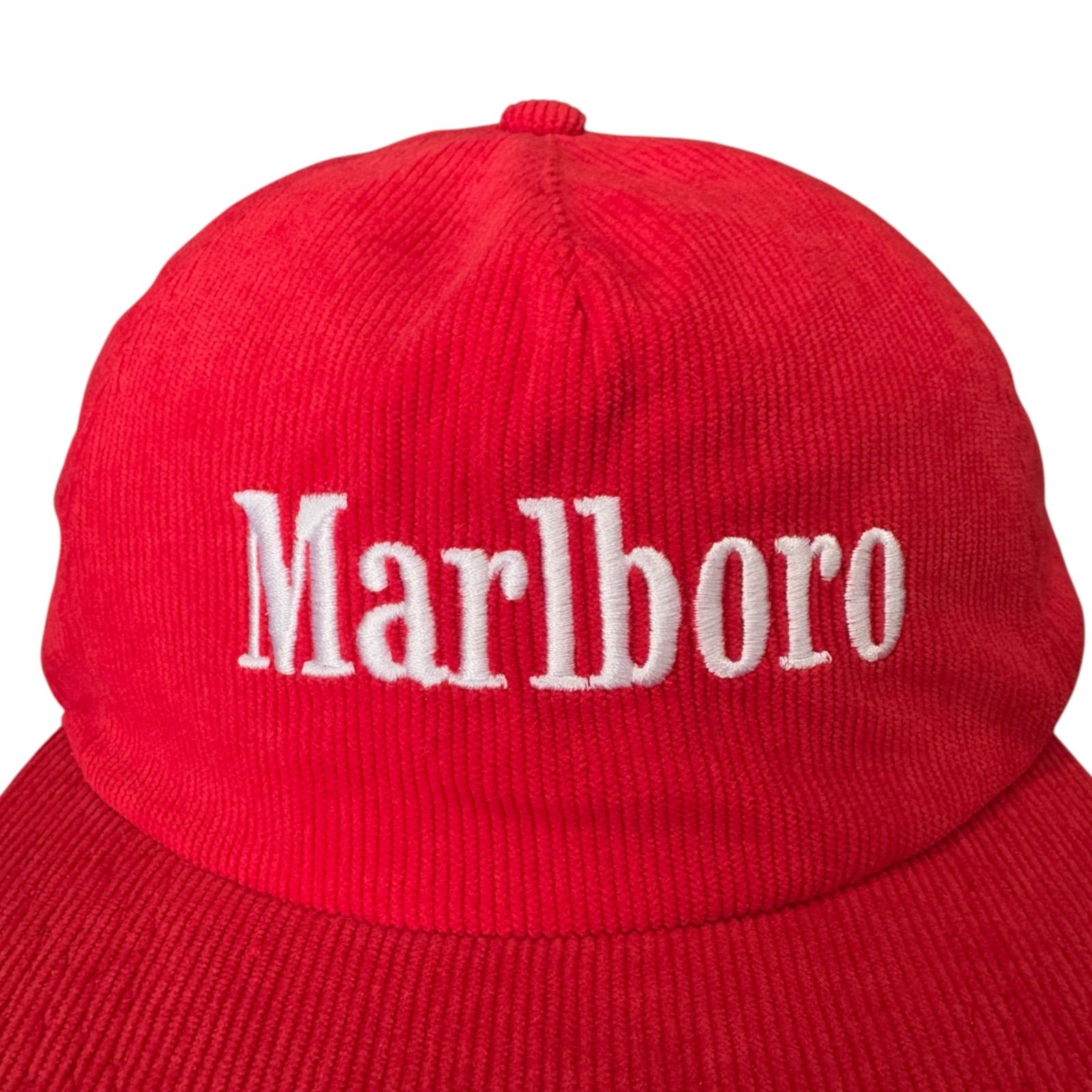 Marlboro Logo Embroidery Corduroy Cap Trucker Cap マールボロ