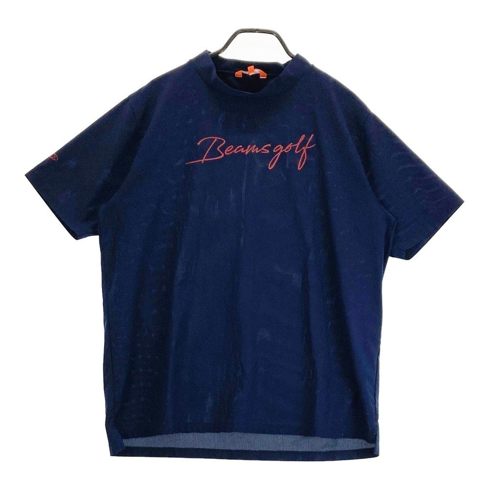 サイズ：XL BEAMS GOLF ビームスゴルフ 2022年モデル ハイネック 半袖Tシャツ  ネイビー系 [240101265236]# ゴルフウェア メンズ ストスト