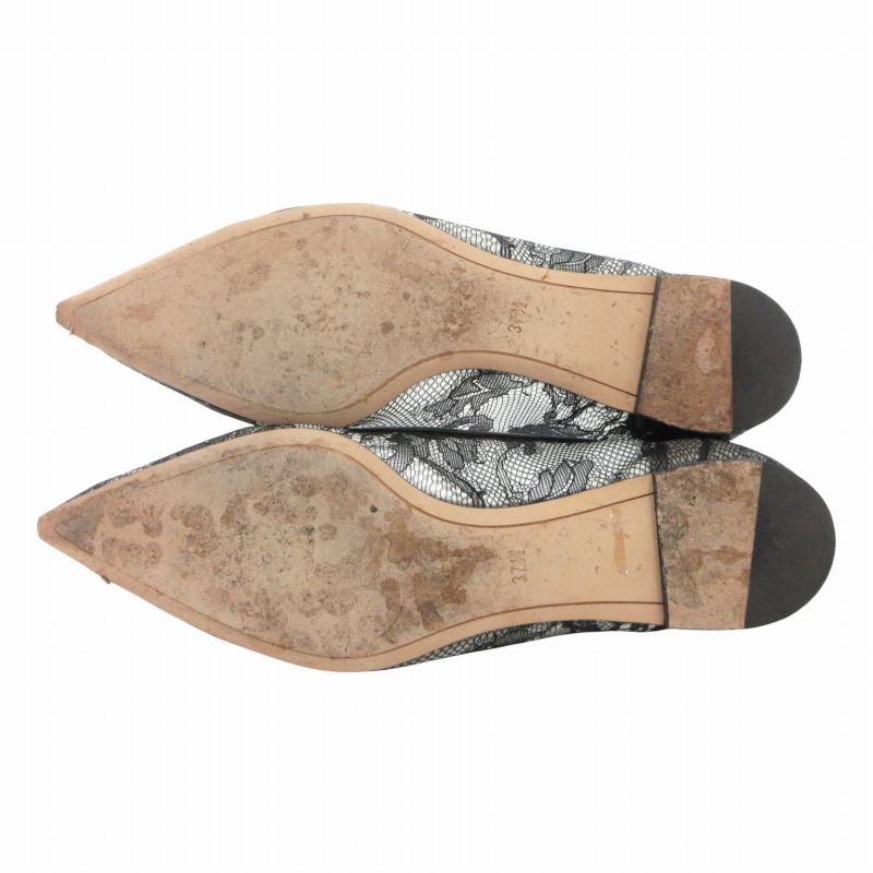 NINA RICCI レースフラットパンプス ニナリッチ NINA RICCI パンプス フラットシューズ ポインテッド