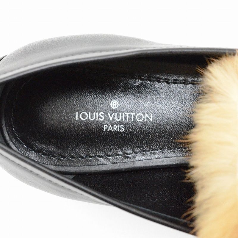 ルイヴィトン（Louis Vuitton） レザー×ファー アッパーケースライン レディースローファー サイズ36（23cm） SC-0149  【中古】 JA-18676 - メルカリ