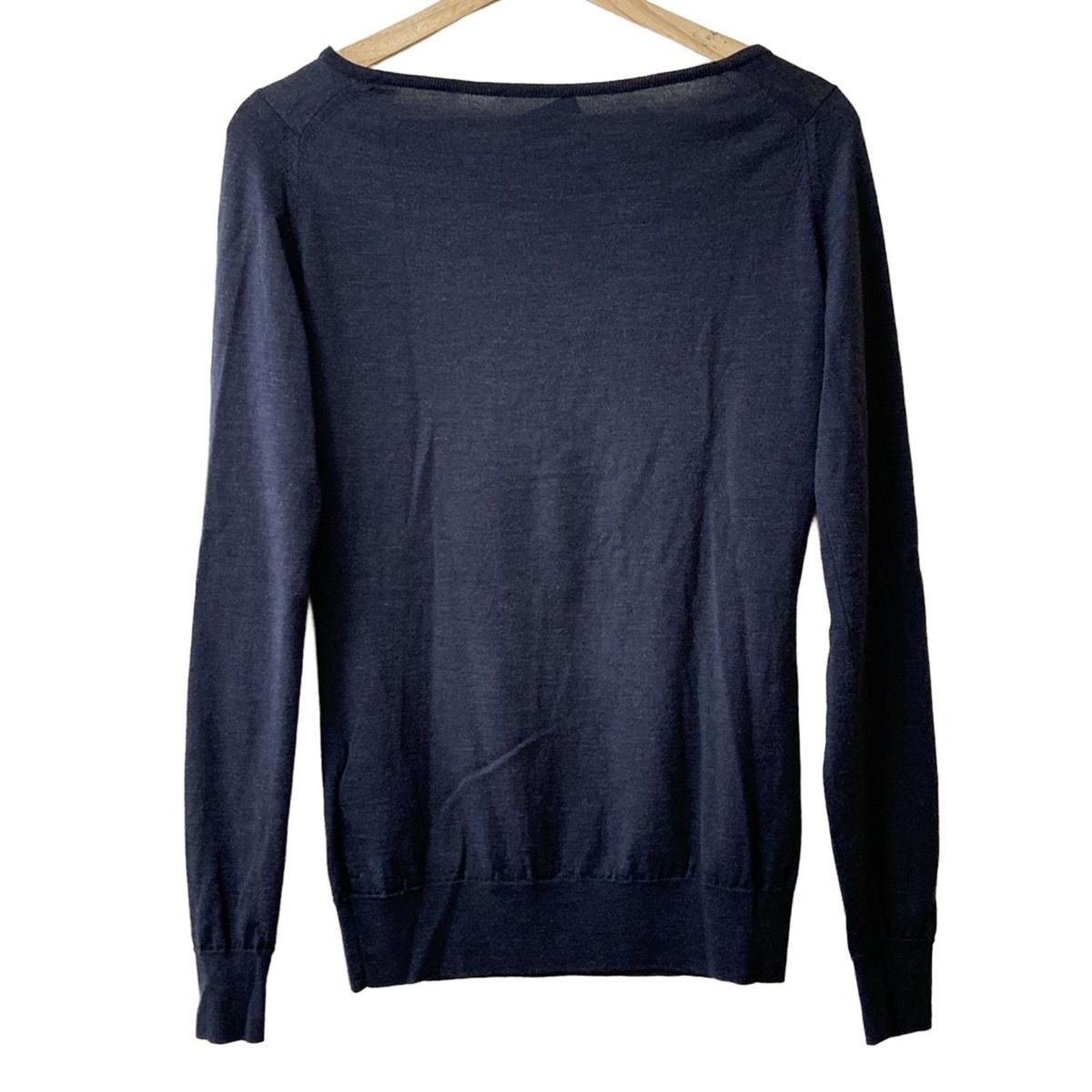 ジョンスメドレー　ダークネイビー　綿ニット JOHN SMEDLEY(ジョンスメドレー) 長袖セーター サイズM